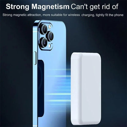 Ultra-Compact 5000mAh MagSafe Wireless Power Bank: Fast Charging for iPhone 12-17 Pro/Pro Max