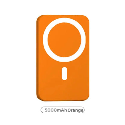 Ultra-Compact 5000mAh MagSafe Wireless Power Bank: Fast Charging for iPhone 12-17 Pro/Pro Max