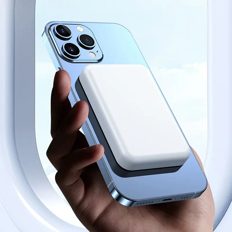 Ultra-Compact 5000mAh MagSafe Wireless Power Bank: Fast Charging for iPhone 12-17 Pro/Pro Max